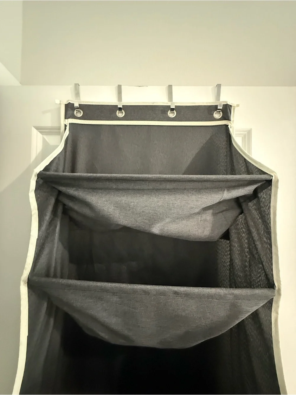 Black Over-the-Door Hanging Organizer - 7 Shelf